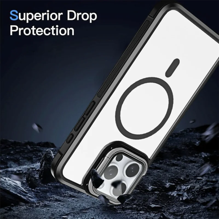 A-One Brand - iPhone 15 Pro Mobilskal Magsafe med Linsskyddsstöd
