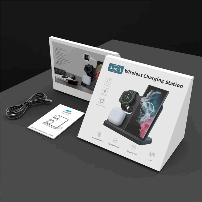 OEM - 3-in-1 Trådlös Laddare Samsung Galaxy - Buds - Watch