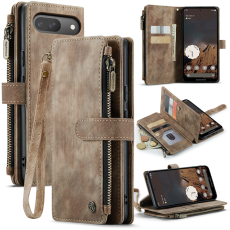 Caseme - CASEME Google Pixel 10 Pro/10 Plånboksfodral Zipper C30 - Brun