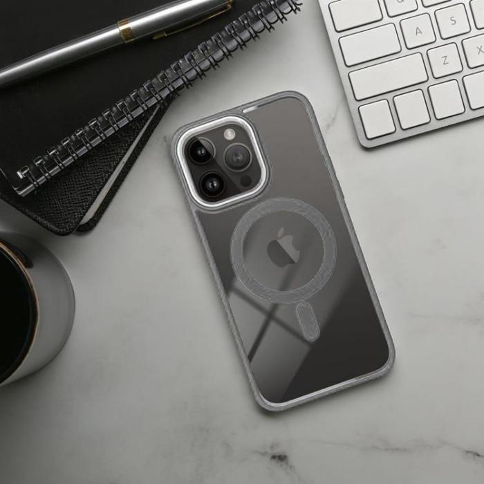 OEM - Galaxy S25 Mobilskal Magsafe Color Edge - Titanium Grå