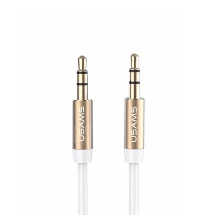 USAMS Ljud Kabel jack 3.5mm till 3.5mm 1m - Vit | 1867 | AlltMobil