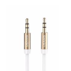 USAMS - USAMS Ljud Kabel jack 3.5mm till 3.5mm 1m - Vit