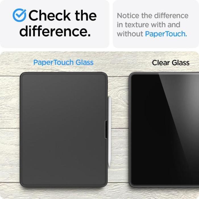 Spigen - Spigen iPad Pro 11 (2024) Härdat Glas Skärmskydd Paper Touch