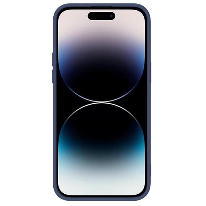Nillkin - Nillkin iPhone 14 Pro Skal CamShield Silky Silicone - Blå