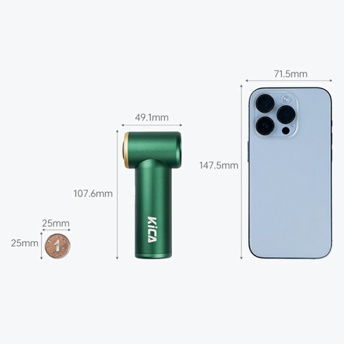 KICA - KICA Jet Mini Handhållen Fläkt Multifunctional - Grön