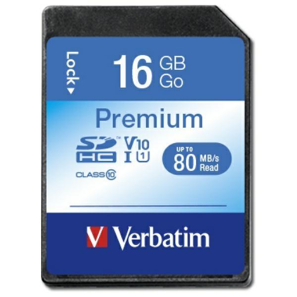 Verbatim Minneskort SDHC 16GB V10 Karta Premium U1 - Svart | 288 | AlltMobil