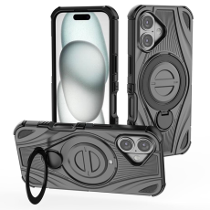 A-One Brand - iPhone 16 Mobilskal MagSafe Magnetic Kickstand - Svart