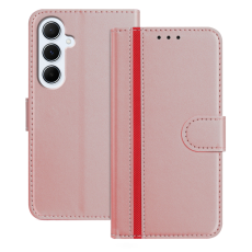 A-One Brand - Galaxy A17/A26 Plånboksfodral Färg Splicing Läder - Roséguld