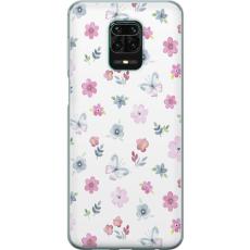 iSecrets - Mobilskal till Xiaomi Redmi Note 9 Pro med Blommor och fjärillar