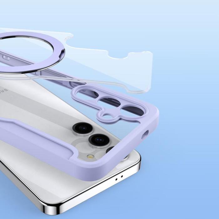 Dux Ducis - Dux Ducis Galaxy S24 Plånboksfodral Magsafe Skin X Pro - Lila