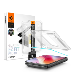 Spigen - Spigen H&auml;rdat Glas Sk&auml;rmskydd F&ouml;r iPhone Duo Ez Fit - Clear