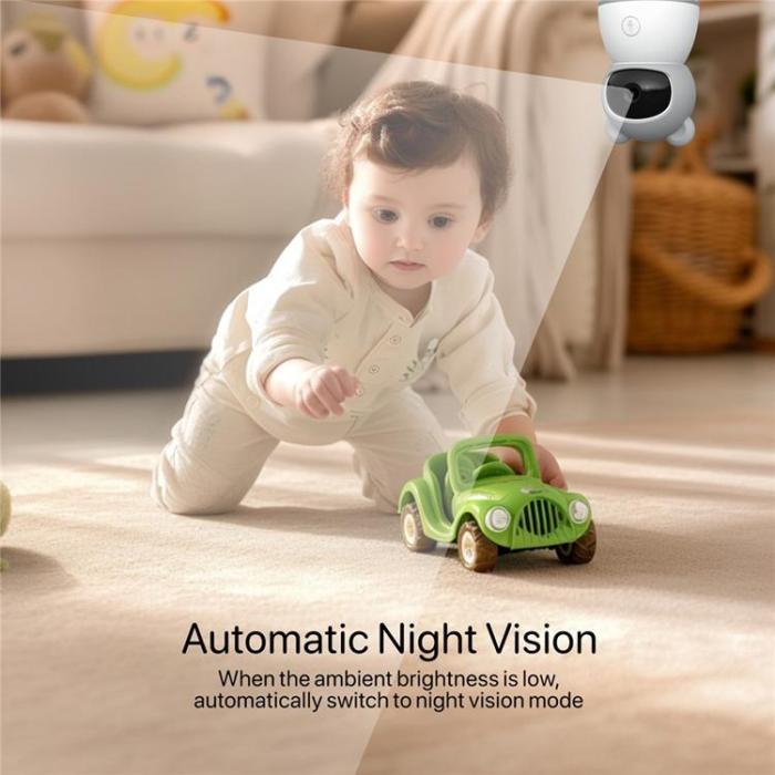 OEM - Babyvakt Nattseende Tuya-app Ljud- och Video WiFi-kamera - USA-kontakt