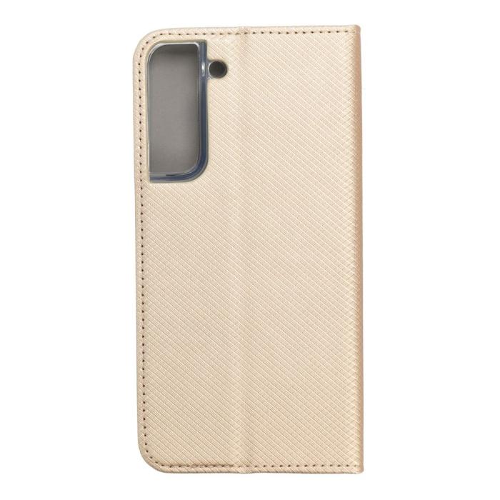 OEM - Galaxy S22 Plus Plånboksfodral Smart Konstläder - Guld