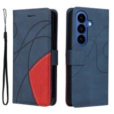 OEM - Samsung Galaxy S26 Plus Fodral &Auml;kta L&auml;der St&auml;ll - Bl&aring;