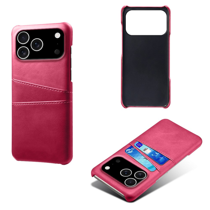 A-One Brand - iPhone 17 Pro Max Mobilskal Korthållare Dual - Rosé
