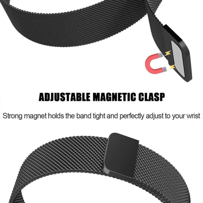 A-One Brand - Fitbit Charge 4/3 Armband Milanese Loop - Svart