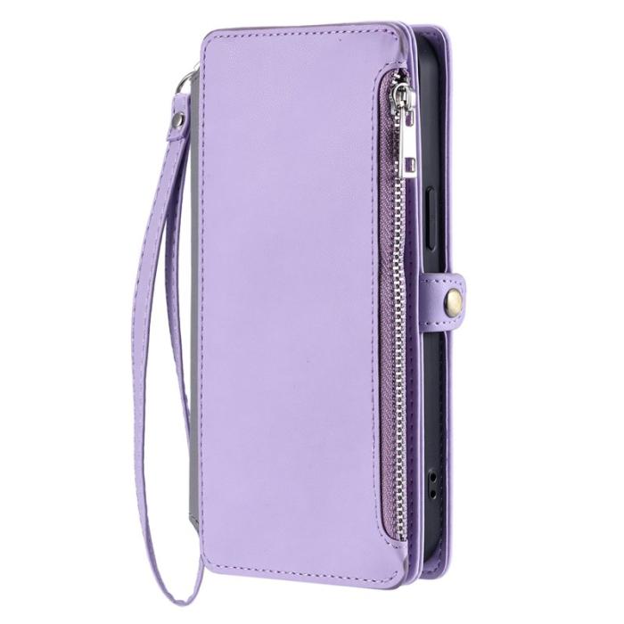 OEM - Samsung Galaxy S26 Plånboksfodral TPU + Konstläder - Lila