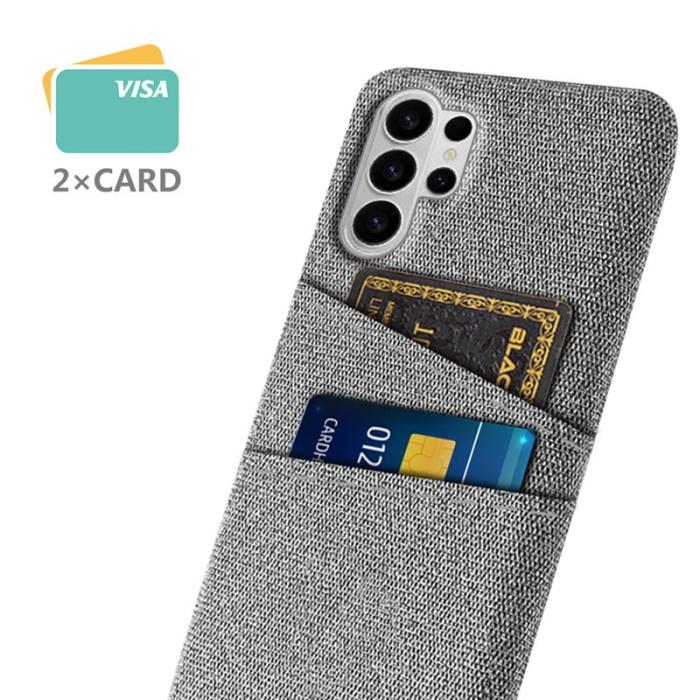OEM - Samsung Galaxy S26 Ultra Skal Tyg + Hård PC - Ljusgrå