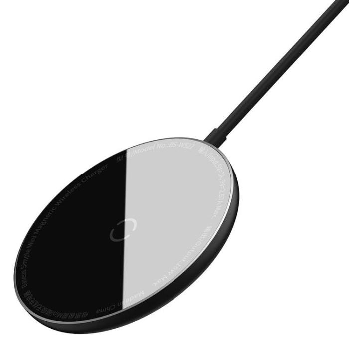 BASEUS - Baseus Magsafe Mini Magnetic Trådlös laddare 15W För iPhone - Svart