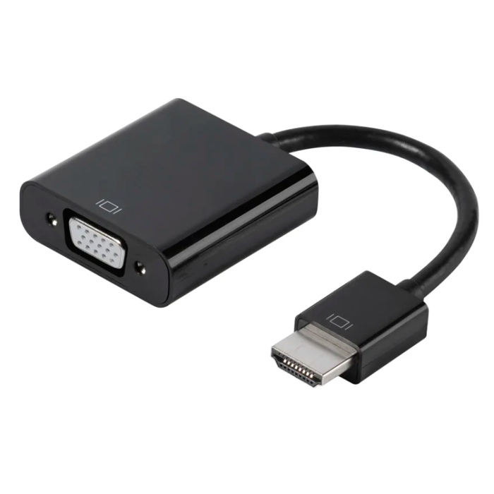 UTGATT1 - Vivanco Adapter HDMI Hane VGA Hona 0,1m - Svart