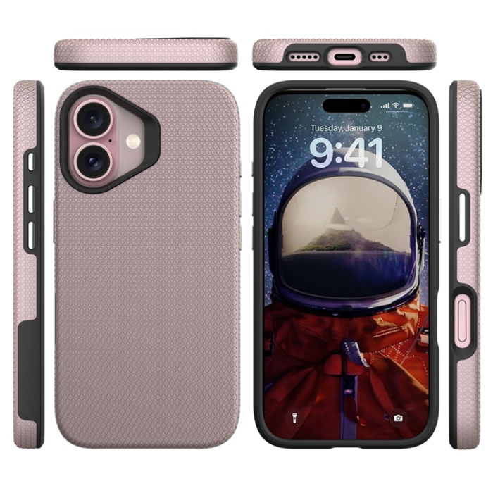 A-One Brand - iPhone 17 Mobilskal MagSafe Protective TPU+PC - Roséguld