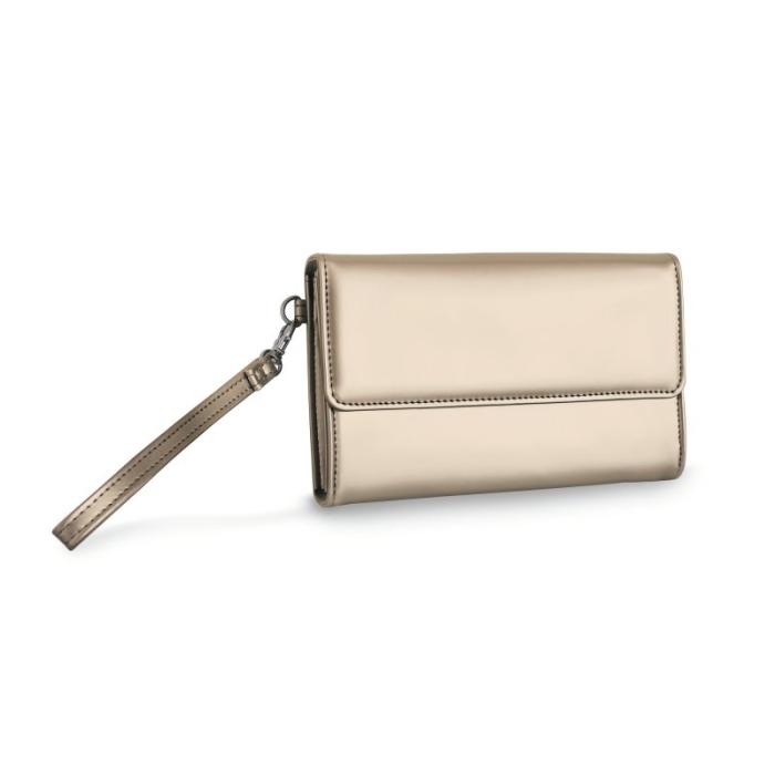 UTGATT5 - Puro Pochette och Satin Cover till iPhone 8/7 - Guld