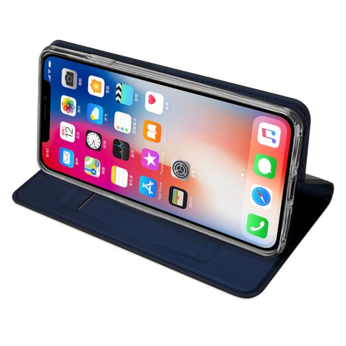 UTGATT4 - Dux Ducis Plånboksfodral till Apple iPhone XR - Blå