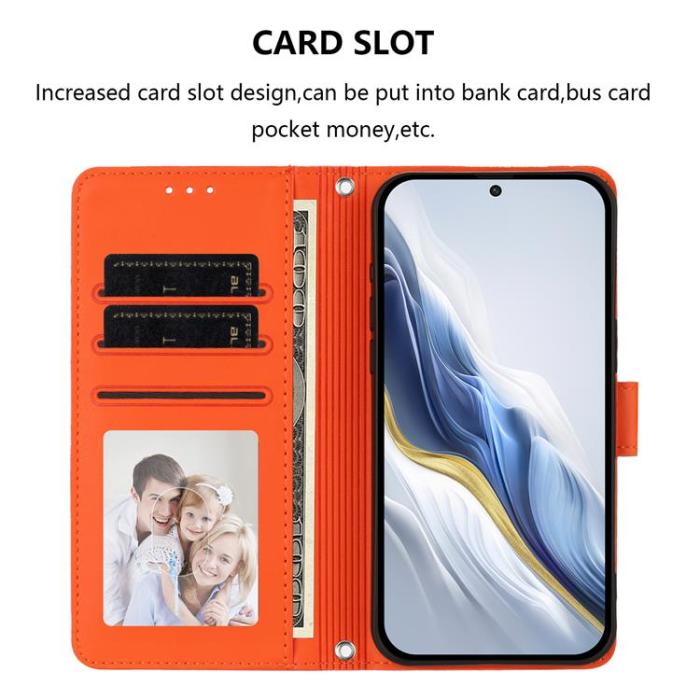 A-One Brand - Sony Xperia 10 VII Plånboksfodral Med Handledsrem - Orange