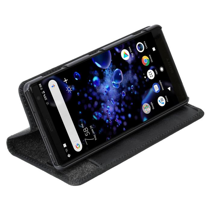 UTGATT5 - Krusell Sunne 2 Card Wallet Sony Xperia Xz2 Vintage Black