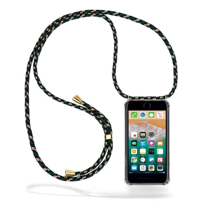 Boom of Sweden - Boom iPhone 7/8/SE 2020/SE 2022 skal med mobilhalsband- Green Camo Cord