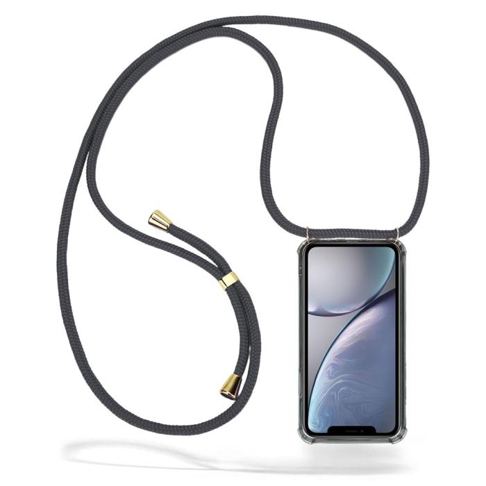 Boom of Sweden - Boom iPhone XR skal med mobilhalsband- Grey Cord
