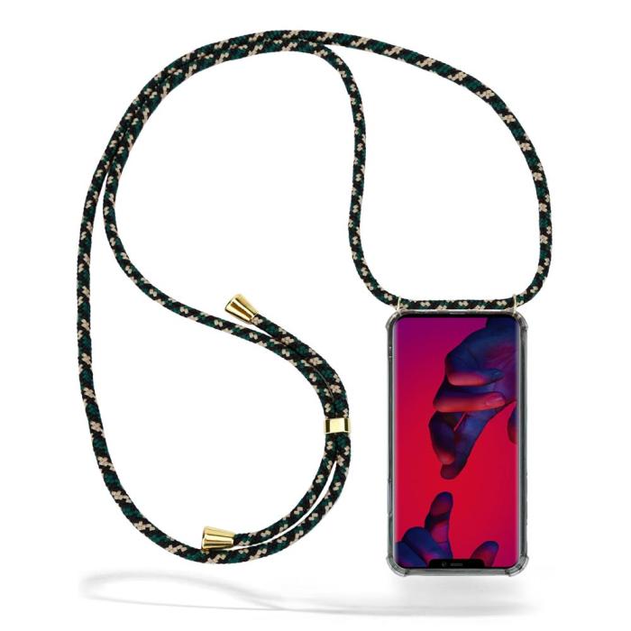 UTGATT1 - Boom Huawei Mate 20 Pro mobilhalsband skal - Green Camo Cord