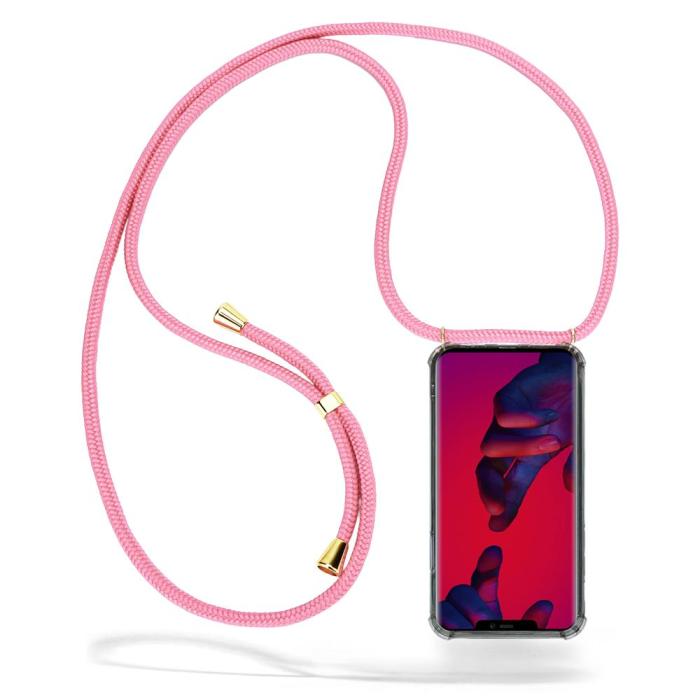 UTGATT1 - Boom Huawei Mate 20 Pro mobilhalsband skal - Pink Cord