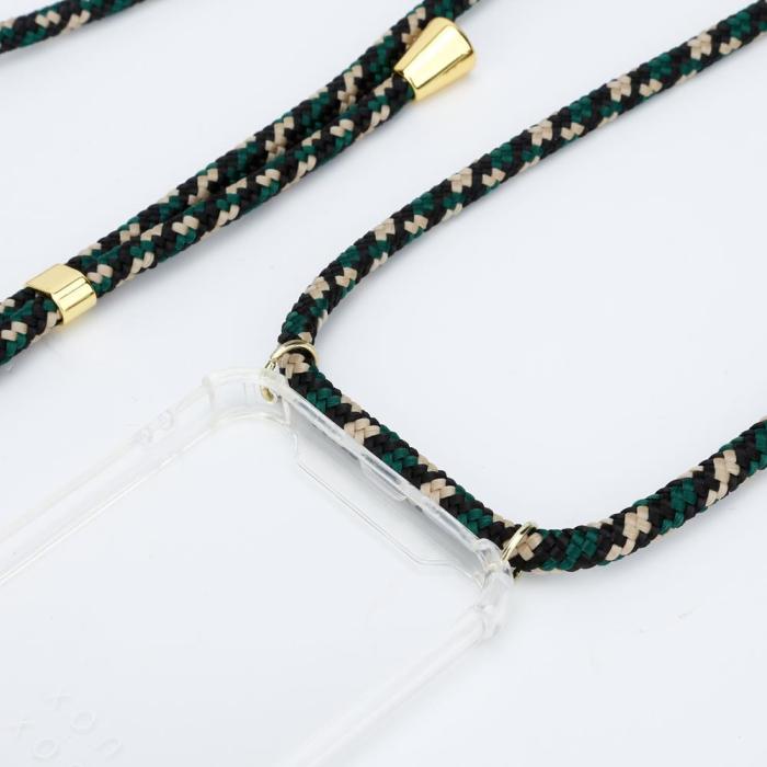 Boom of Sweden - Boom Huawei P30 Lite mobilhalsband skal - Green Camo Cord