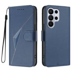 OEM - Mobilskal till Samsung Galaxy S26 Ultra Triangelpr&auml;gling KonstL&auml;der - Royal Blue