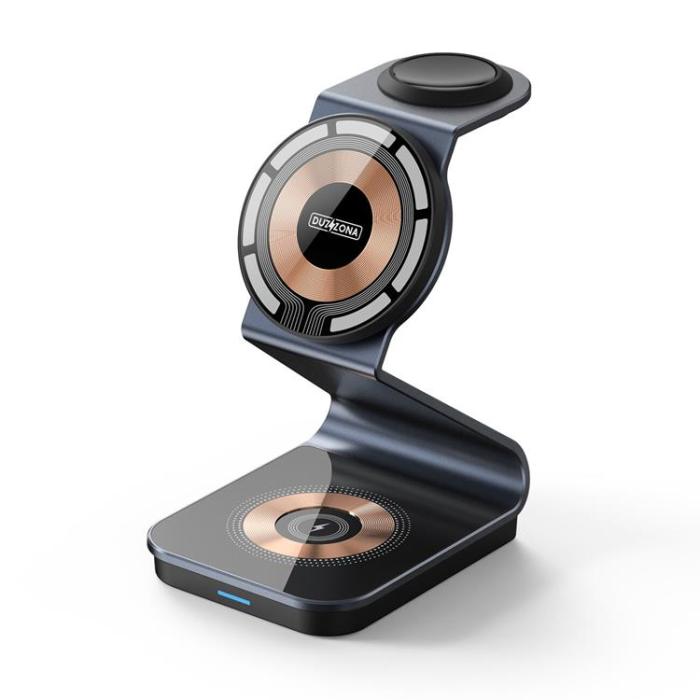 DUZZONA - Duzzona 3-in-1 Trådlös Laddare Magsafe iPhone, Apple Watch, Airpods