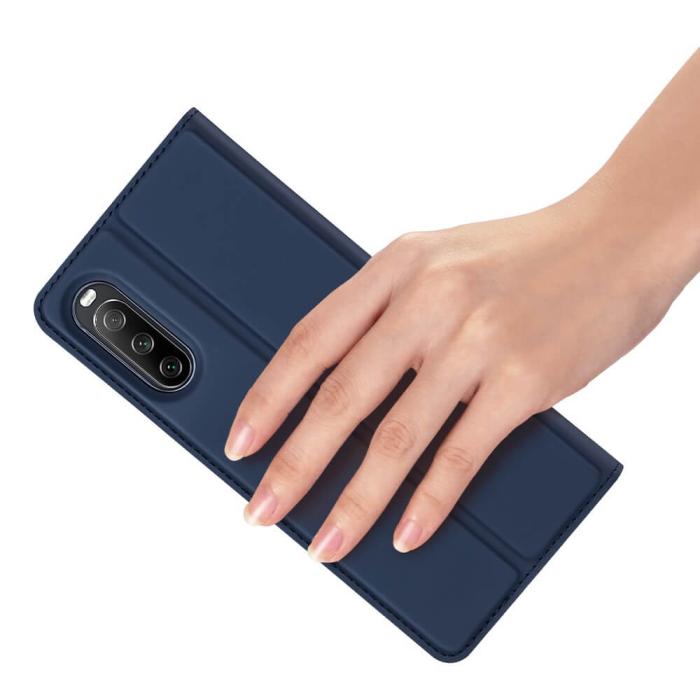 A-One Brand - Dux Ducis Skin Series Plånboksfodral till Xperia 10 III - Blå