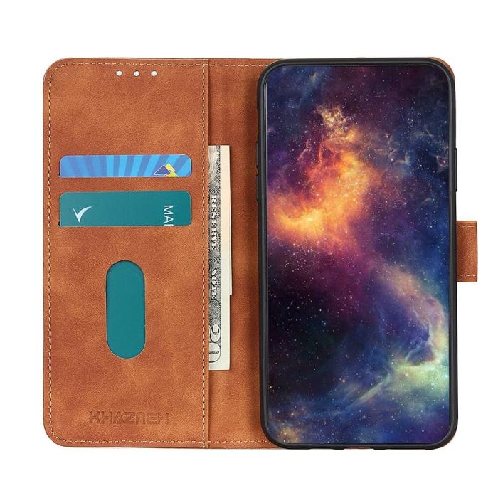 KHAZNEH - Khazneh Retro Plånboksfodral till Xperia 10 III - Brun