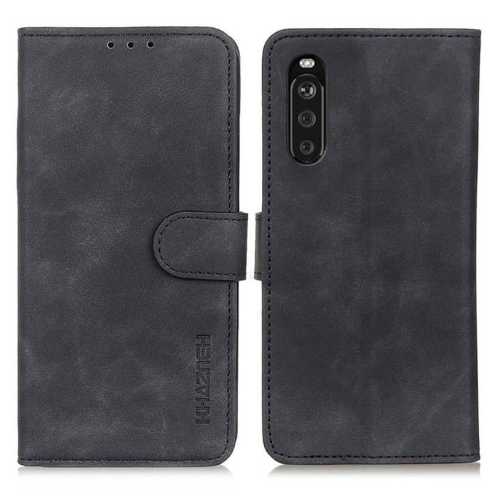 KHAZNEH - Khazneh Retro Plånboksfodral till Xperia 10 III - Svart