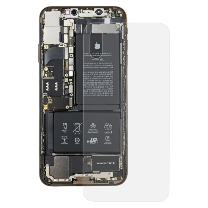 UTGATT1 - Baksida/batterilucka till iPhone XS Max - Transparent
