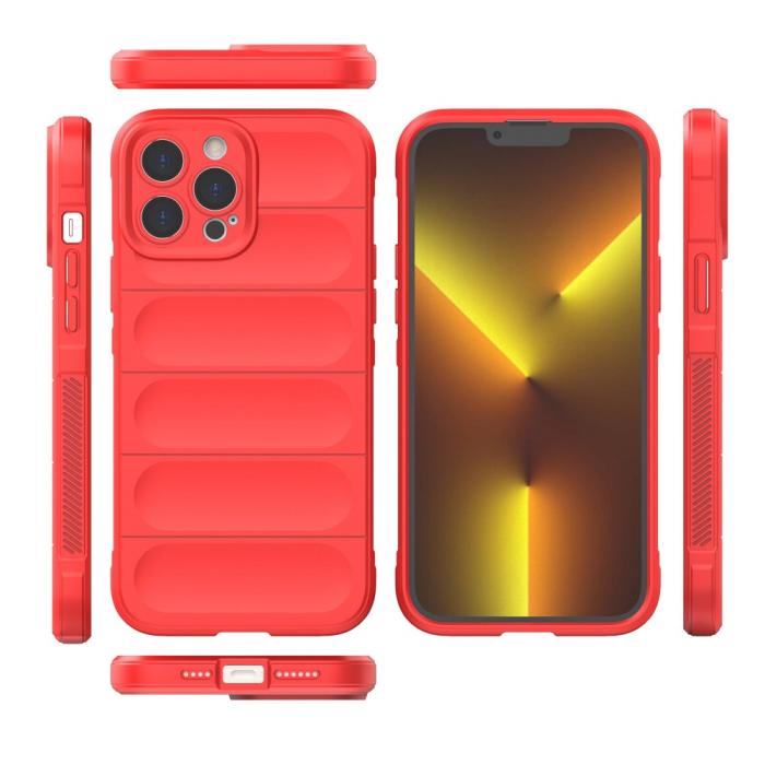 OEM - iPhone 13 Pro Max Skal Shockproof Rugged TPU - Röd