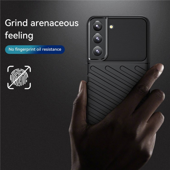 OEM - Galaxy S23 Plus Skal Thunder Twill - Svart