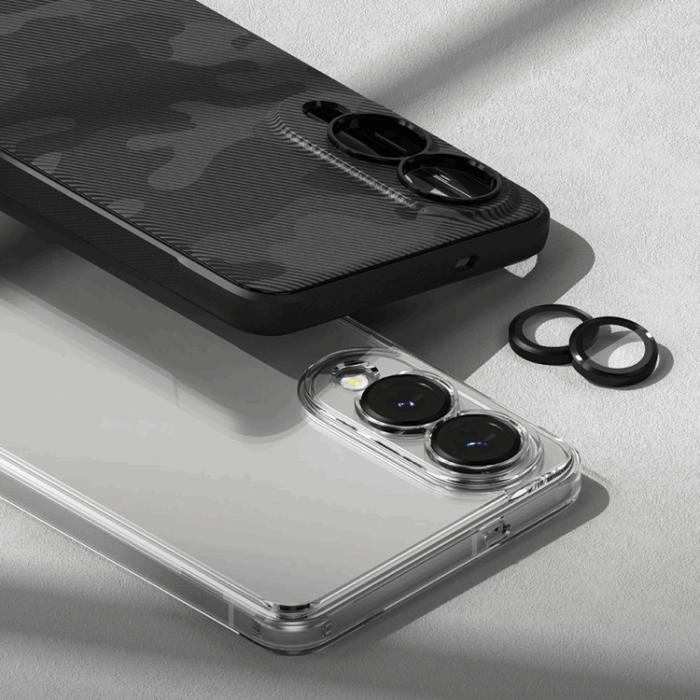 Ringke - Ringke Galaxy S25 Edge Härdat Glas Kameralinsskydd Ram