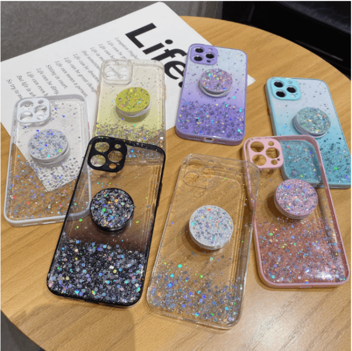 OEM - Round Pop Grip Skal iPhone 13 Pro - Rosa