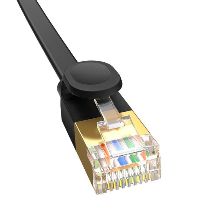 BASEUS - Baseus Fast RJ45 Cat 7 Nätverkskabel 2m - Svart