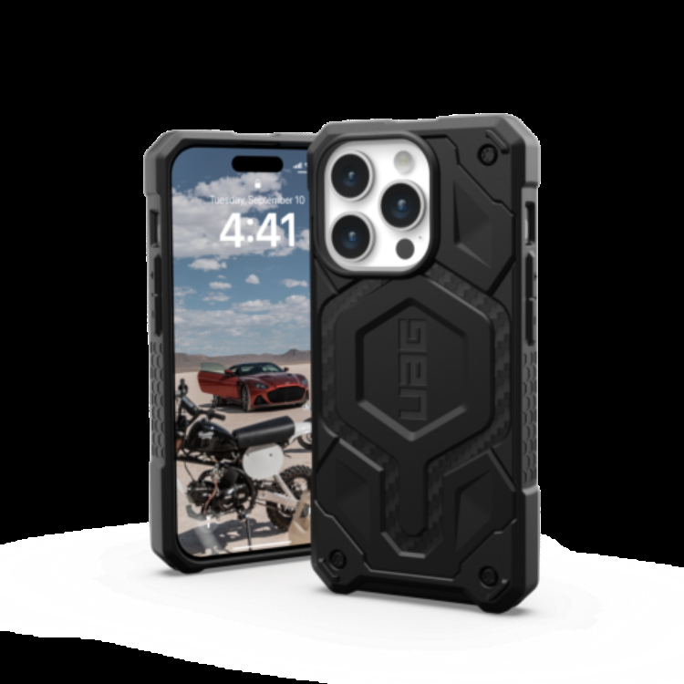 UAG iPhone 15 Pro Mobilskal Magsafe Monarch Pro - Carbon Fiber | 2353 | AlltMobil