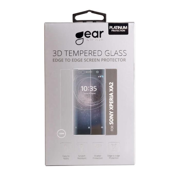 UTGATT1 - GEAR Härdat Glas Skärmskydd till Sony Xperia XA2 - Edge to Edge