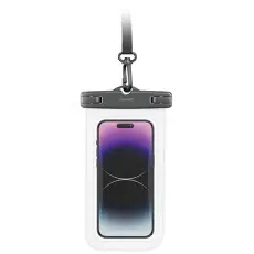 USAMS - USAMS Universell Vattentät Mobilväska 6.7" IP68 - Transparent