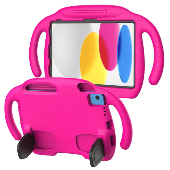 A-One Brand - iPad 10.9 (2022) Skal EVA Kickstand Handle - Rosa