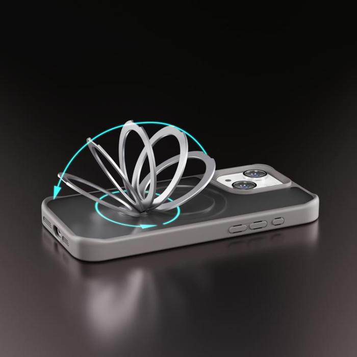 Etteri - Etteri iPhone 12/12 Pro Mobilskal MagSafe Matt Ring - Grå